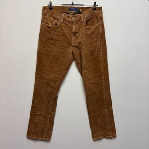 Polo Ralph Lauren Men Varick Slim Straight Corduroy Pants 33x30 Brown D086 -29